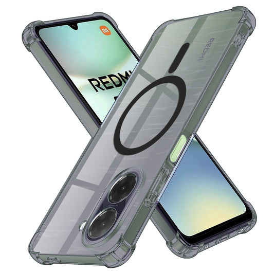 Husa MagSafe pentru Xiaomi Redmi A5 4G (Standard), Techsuit, Shockproof Clear, Fumurie