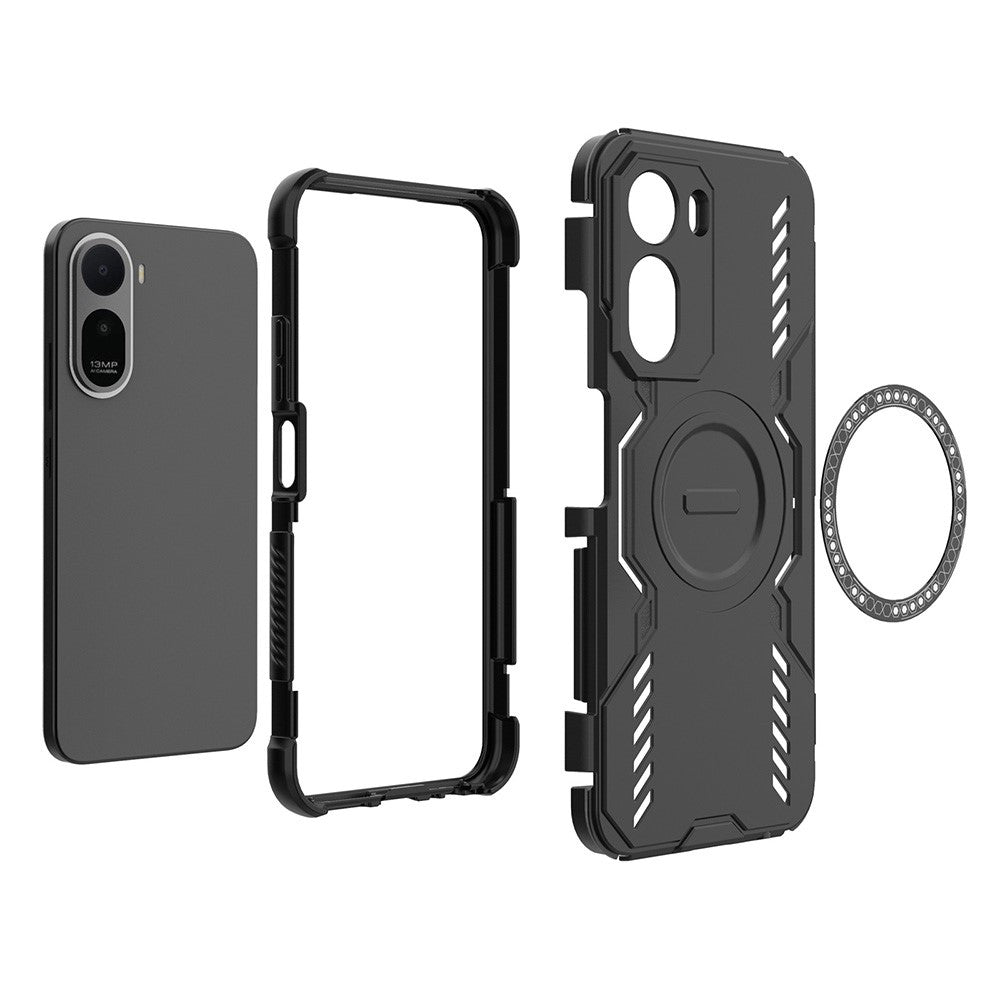 Husa MagSafe pentru Xiaomi Redmi A7 Pro 4G, Techsuit, ArmorMag, Albastra