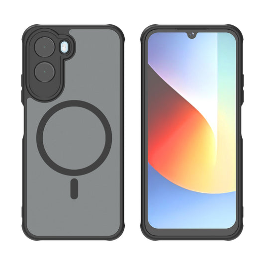 Husa MagSafe pentru Xiaomi Redmi A7 Pro 4G, Techsuit, HaloFrost II, Neagra
