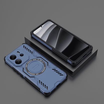 Husa MagSafe pentru Xiaomi Redmi Note 14 4G (Regional), Techsuit, ArmorMag, Albastra