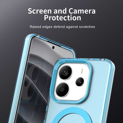 Husa MagSafe pentru Xiaomi Redmi Note 14 4G (Regional), Techsuit, CandyCase, Albastra
