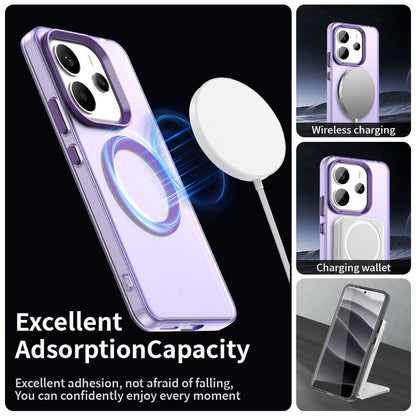 Husa MagSafe pentru Xiaomi Redmi Note 14 4G (Regional), Techsuit, CandyCase, Mov