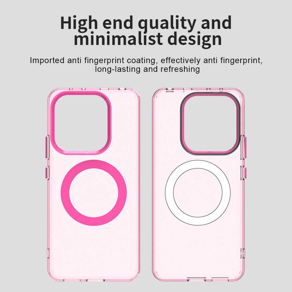 Husa MagSafe pentru Xiaomi Redmi Note 14 4G (Regional), Techsuit, CandyCase, Roz