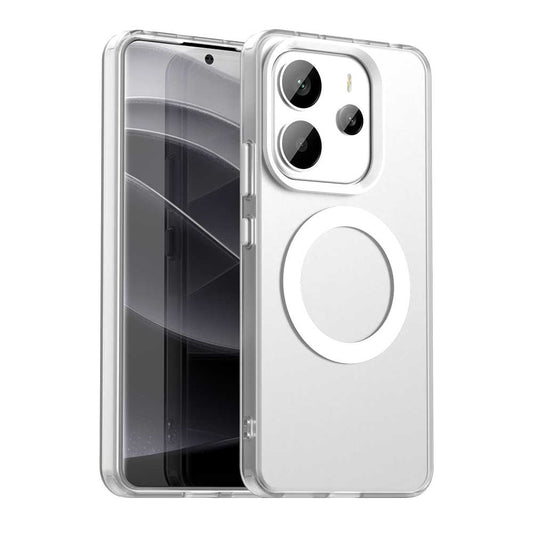 Husa MagSafe pentru Xiaomi Redmi Note 14 4G (Standard), Techsuit, CandyCase, Alba