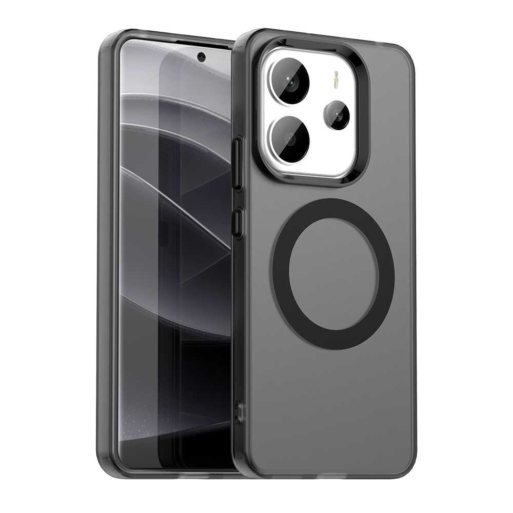 Husa MagSafe pentru Xiaomi Redmi Note 14 4G (Standard), Techsuit, CandyCase, Neagra