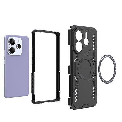 Husa MagSafe pentru Xiaomi Redmi Note 14 5G, Techsuit, ArmorMag, Albastra