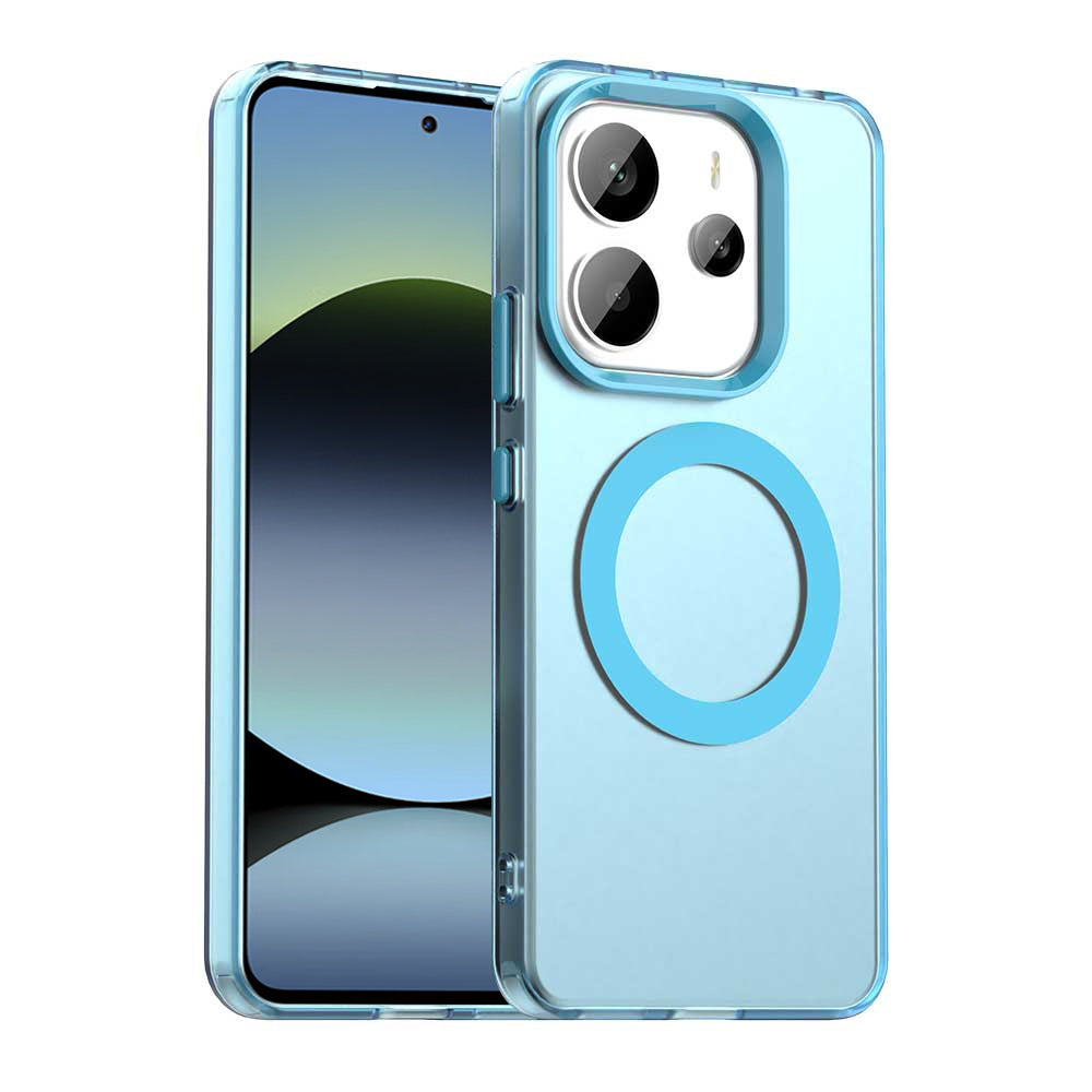 Husa MagSafe pentru Xiaomi Redmi Note 14 5G, Techsuit, CandyCase, Albastra