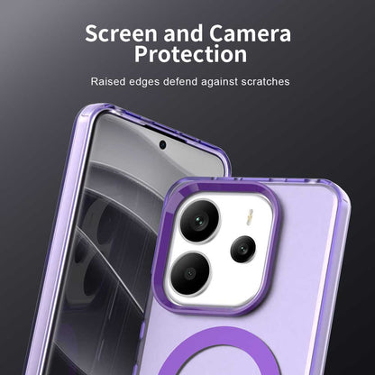 Husa MagSafe pentru Xiaomi Redmi Note 14 5G, Techsuit, CandyCase, Mov