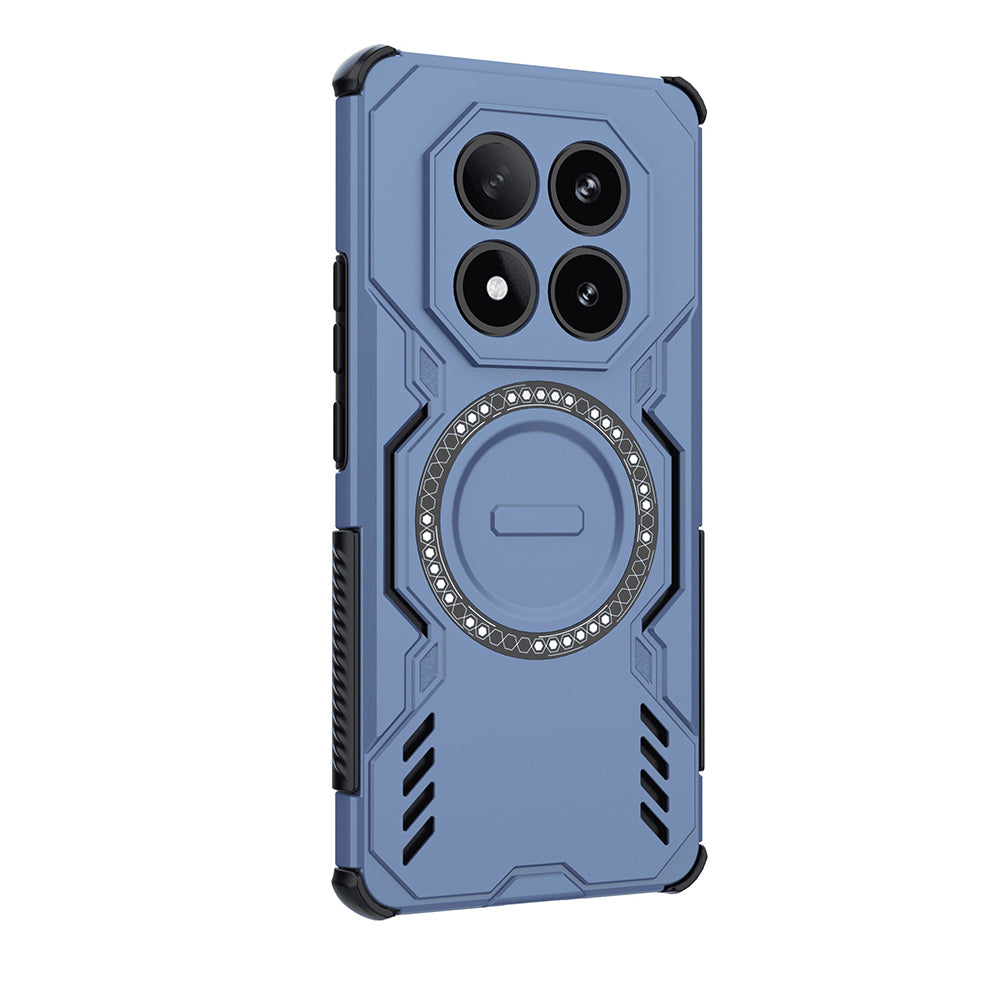 Husa MagSafe pentru Xiaomi Redmi Note 14 Pro 4G, Techsuit, ArmorMag, Albastra