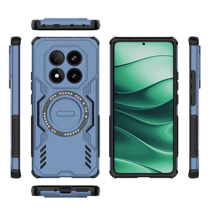 Husa MagSafe pentru Xiaomi Redmi Note 14 Pro 4G, Techsuit, ArmorMag, Albastra
