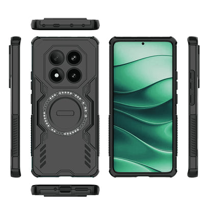 Husa MagSafe pentru Xiaomi Redmi Note 14 Pro 4G, Techsuit, ArmorMag, Neagra