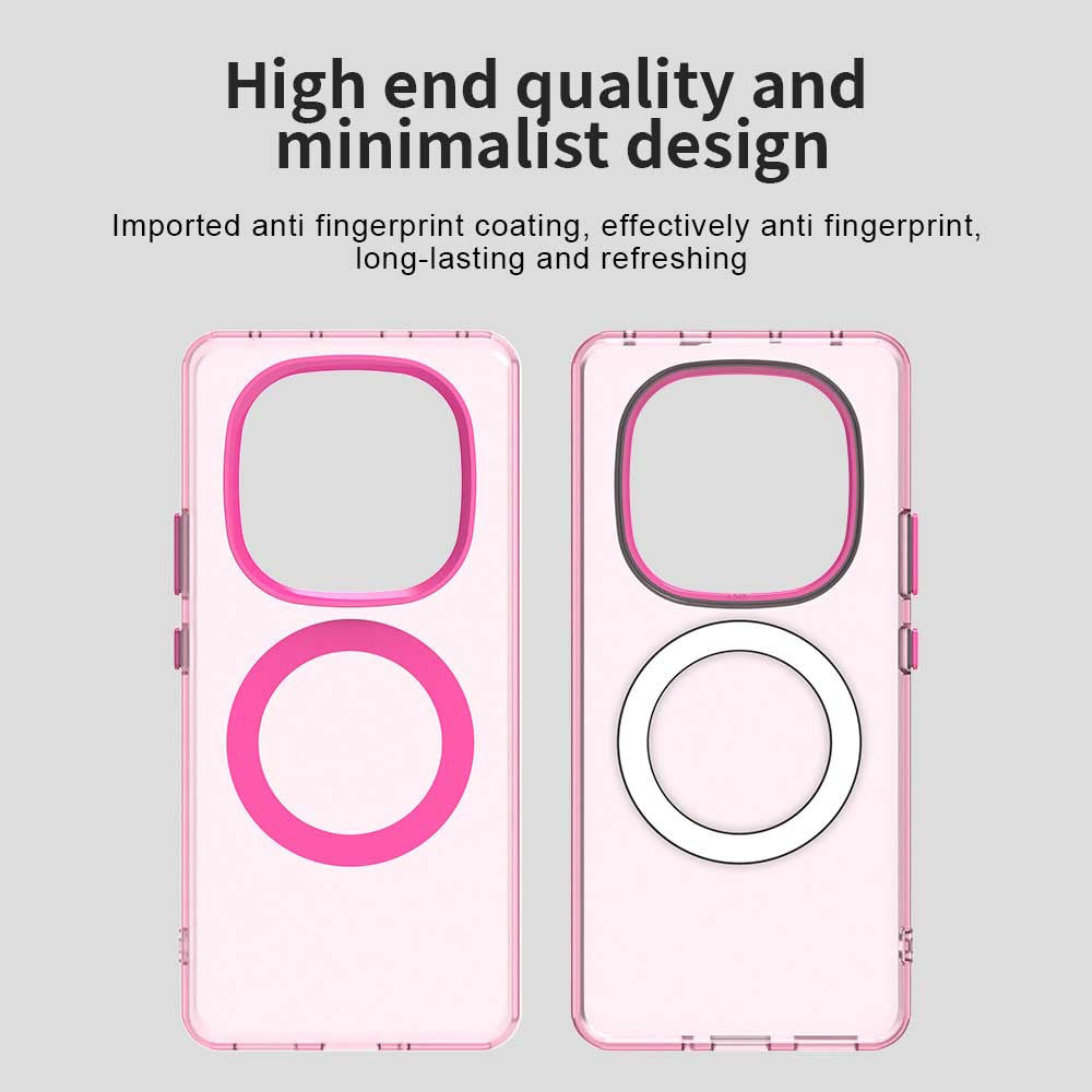 Husa MagSafe pentru Xiaomi Redmi Note 14 Pro 4G, Techsuit, CandyCase, Roz