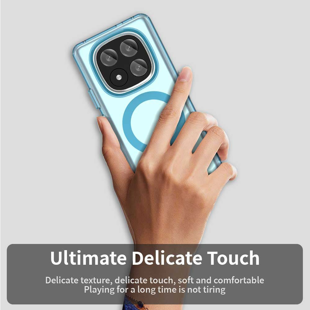 Husa MagSafe pentru Xiaomi Redmi Note 14 Pro+ 5G, Techsuit, CandyCase, Albastra