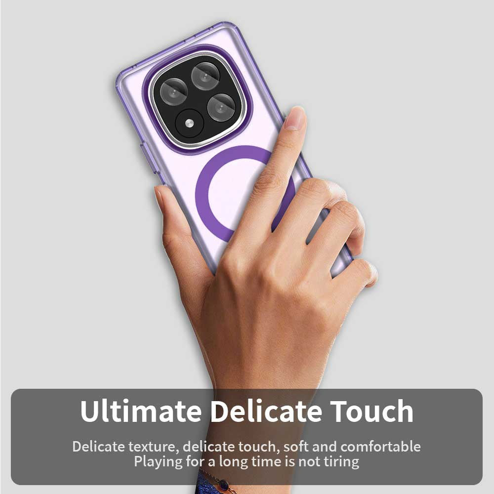 Husa MagSafe pentru Xiaomi Redmi Note 14 Pro+ 5G, Techsuit, CandyCase, Mov