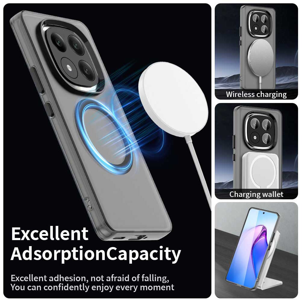 Husa MagSafe pentru Xiaomi Redmi Note 14 Pro+ 5G, Techsuit, CandyCase, Neagra