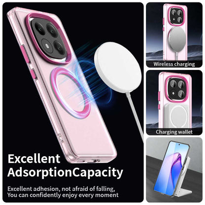 Husa MagSafe pentru Xiaomi Redmi Note 14 Pro+ 5G, Techsuit, CandyCase, Roz