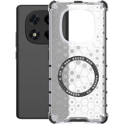 Husa MagSafe pentru Xiaomi Redmi Note 14 Pro+ 5G, Techsuit, HoneyComb Shield, Alba