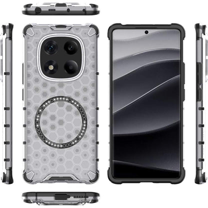 Husa MagSafe pentru Xiaomi Redmi Note 14 Pro+ 5G, Techsuit, HoneyComb Shield, Alba