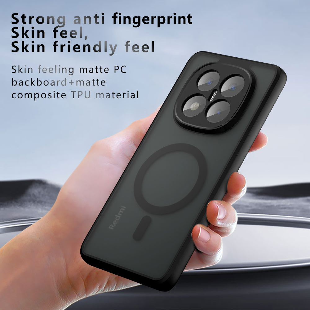 Husa MagSafe pentru Xiaomi Redmi Note 14 Pro+ 5G, Techsuit, PureFrost, Neagra