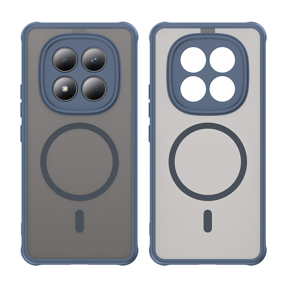 Husa MagSafe pentru Xiaomi Redmi Note 15 Pro 4G, Techsuit, HaloFrost II, Bleumarin