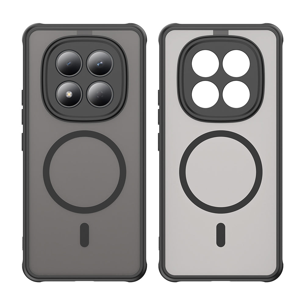 Husa MagSafe pentru Xiaomi Redmi Note 15 Pro 4G, Techsuit, HaloFrost II, Neagra