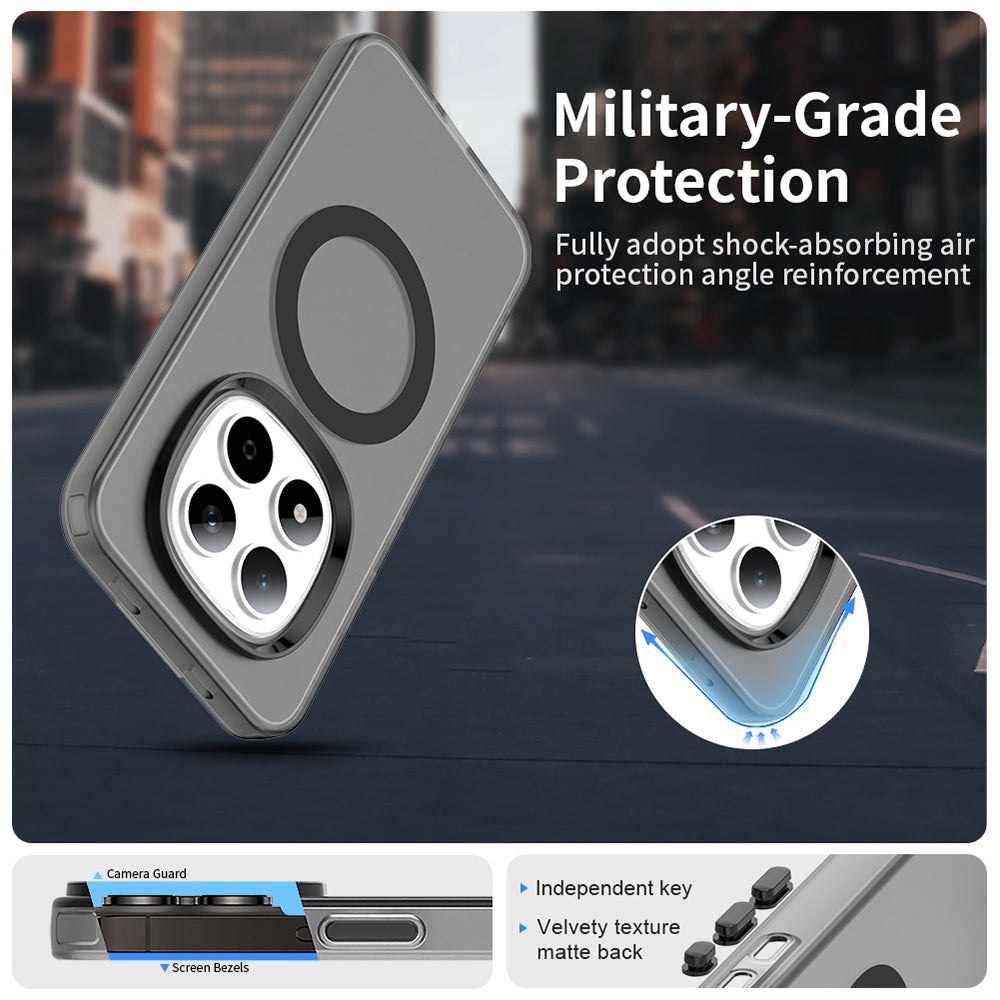 Husa MagSafe pentru Xiaomi Redmi Note 15 Pro 5G, Techsuit, CandyCase, Neagra