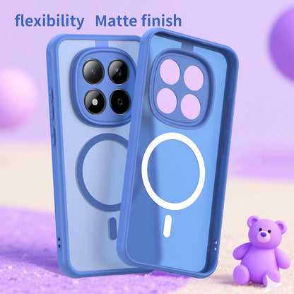 Husa MagSafe pentru Xiaomi Redmi Note 15 Pro 5G, Techsuit, HaloFrost II, Albastra