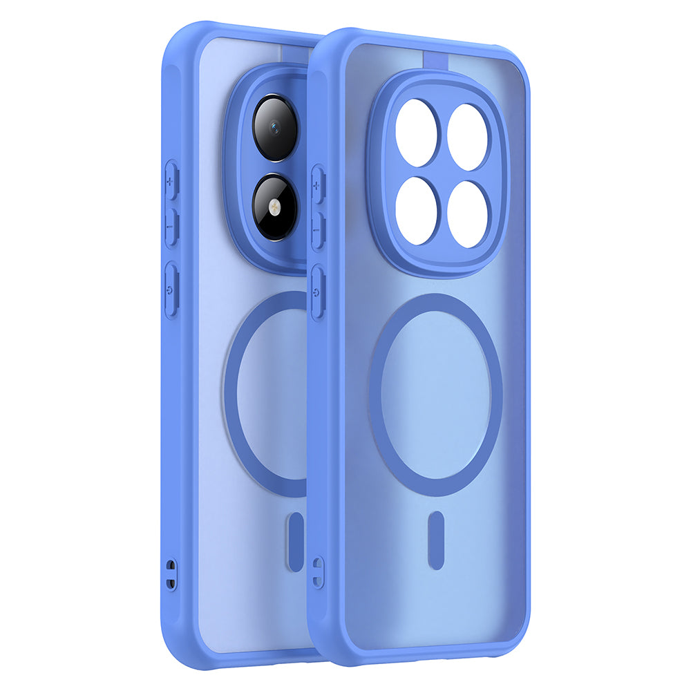 Husa MagSafe pentru Xiaomi Redmi Note 15 Pro 5G, Techsuit, HaloFrost II, Albastra