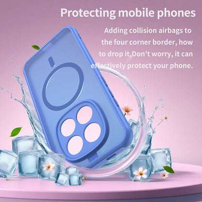 Husa MagSafe pentru Xiaomi Redmi Note 15 Pro 5G, Techsuit, HaloFrost II, Albastra