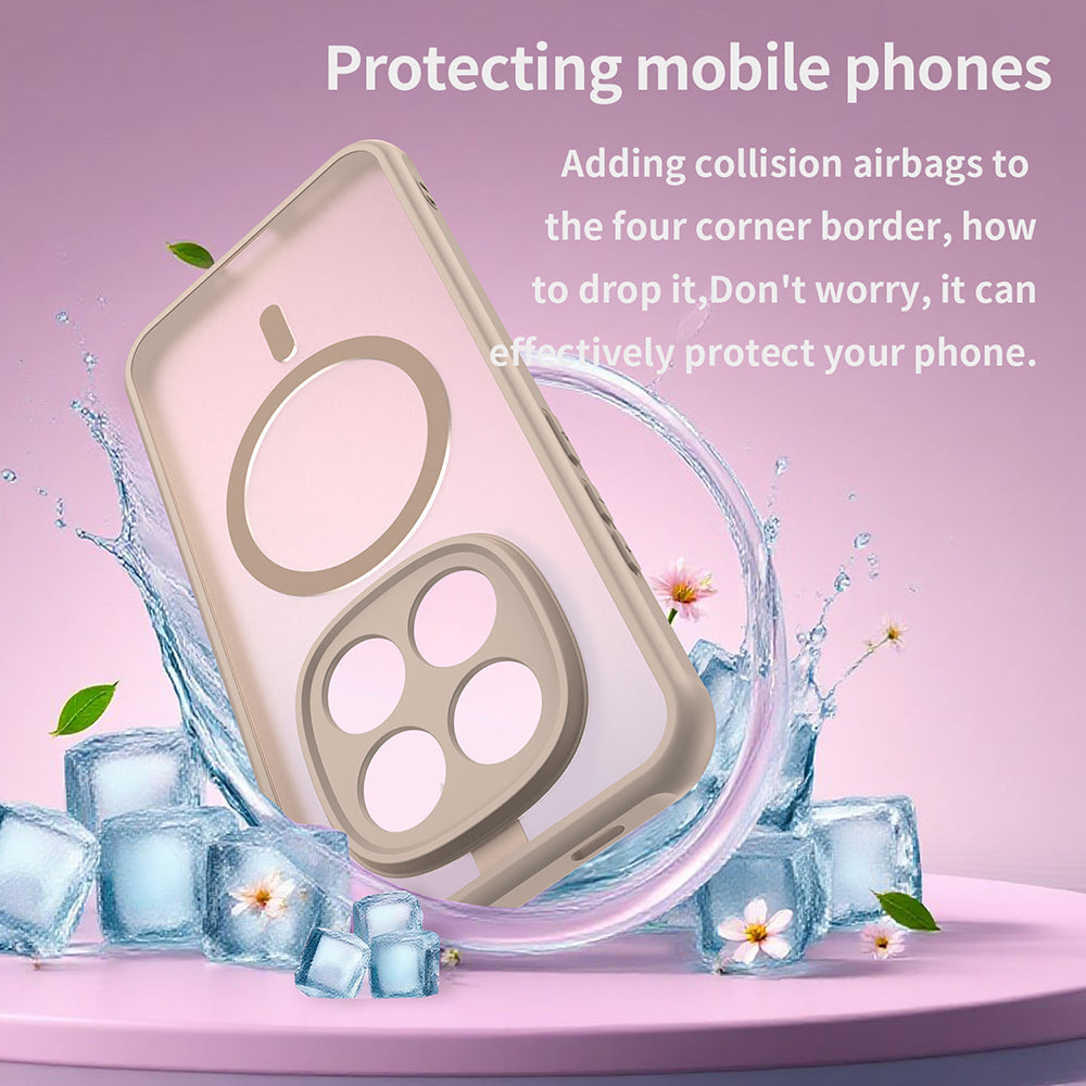 Husa MagSafe pentru Xiaomi Redmi Note 15 Pro 5G, Techsuit, HaloFrost II, Aurie