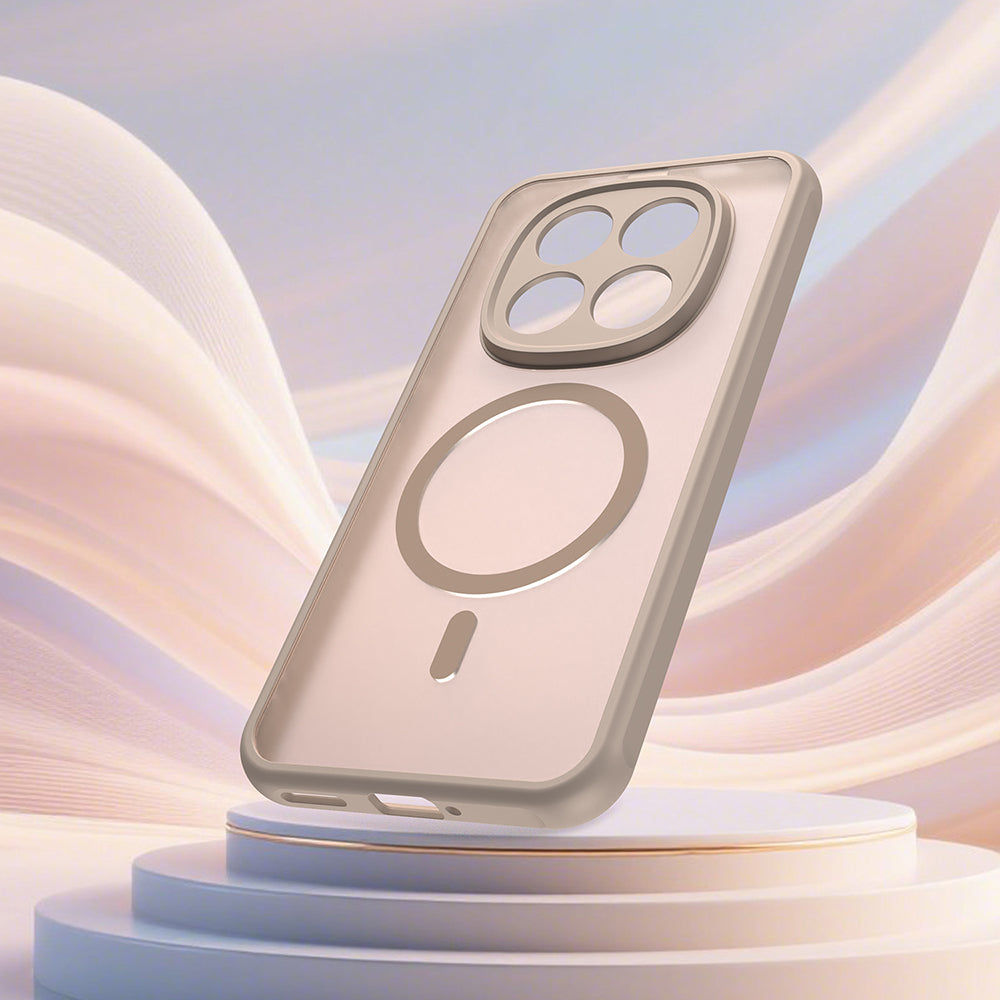 Husa MagSafe pentru Xiaomi Redmi Note 15 Pro 5G, Techsuit, HaloFrost II, Aurie