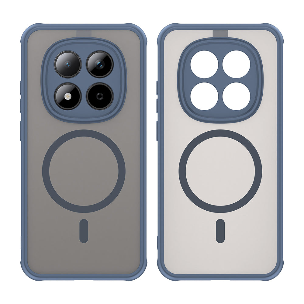 Husa MagSafe pentru Xiaomi Redmi Note 15 Pro 5G, Techsuit, HaloFrost II, Bleumarin