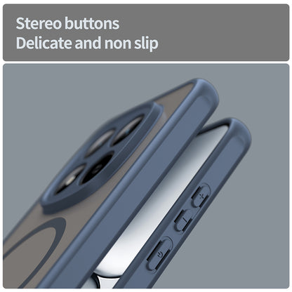 Husa MagSafe pentru Xiaomi Redmi Note 15 Pro 5G, Techsuit, HaloFrost II, Bleumarin