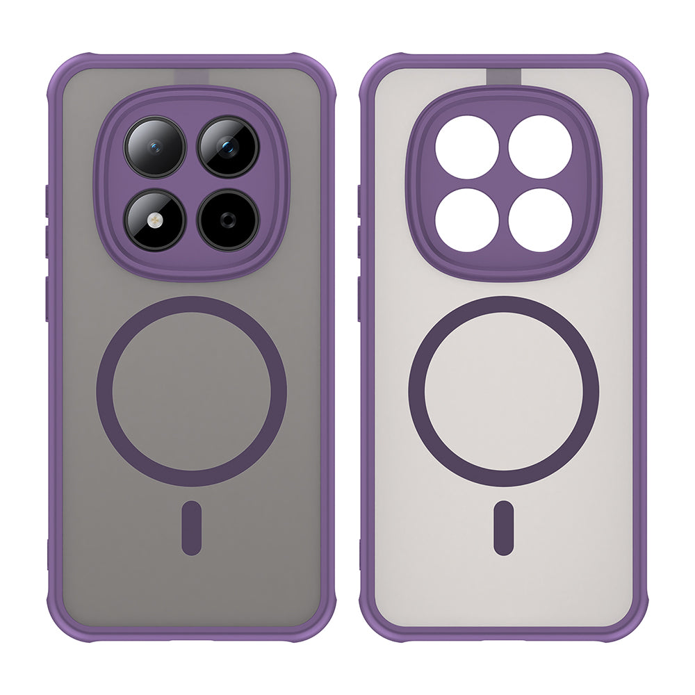 Husa MagSafe pentru Xiaomi Redmi Note 15 Pro 5G, Techsuit, HaloFrost II, Mov