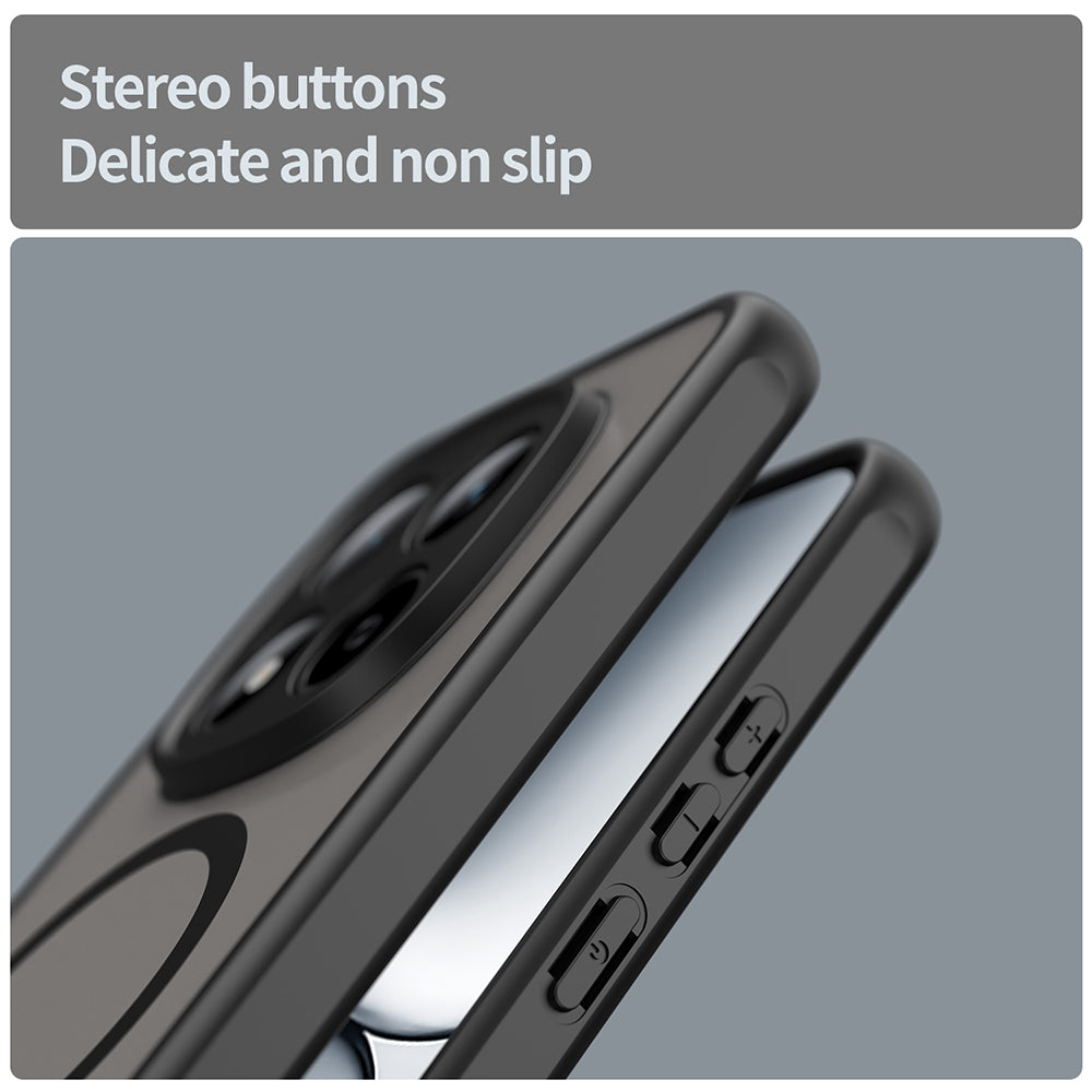 Husa MagSafe pentru Xiaomi Redmi Note 15 Pro 5G, Techsuit, HaloFrost II, Neagra