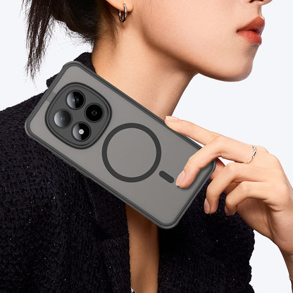 Husa MagSafe pentru Xiaomi Redmi Note 15 Pro 5G, Techsuit, HaloFrost II, Neagra