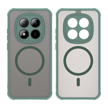 Husa MagSafe pentru Xiaomi Redmi Note 15 Pro 5G, Techsuit, HaloFrost II, Verde