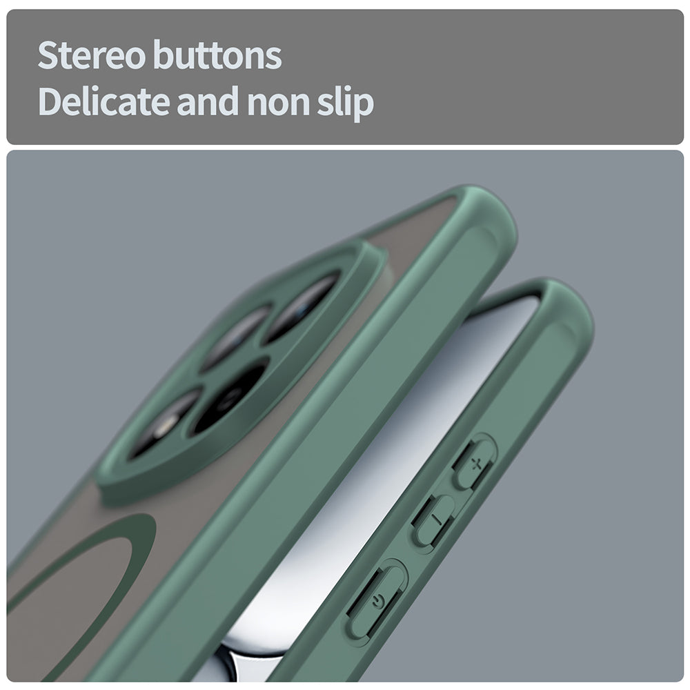 Husa MagSafe pentru Xiaomi Redmi Note 15 Pro 5G, Techsuit, HaloFrost II, Verde