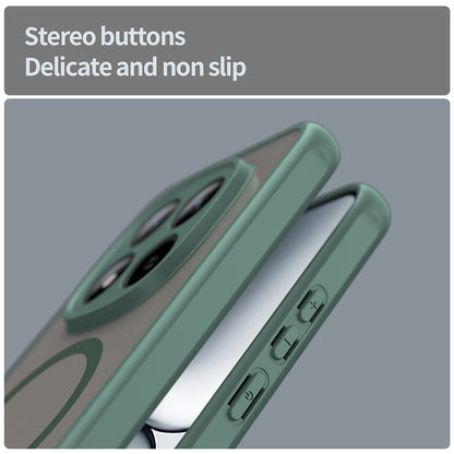 Husa MagSafe pentru Xiaomi Redmi Note 15 Pro 5G, Techsuit, HaloFrost II, Verde