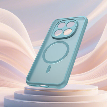 Husa MagSafe pentru Xiaomi Redmi Note 15 Pro 5G, Techsuit, HaloFrost II, Verde Deschis