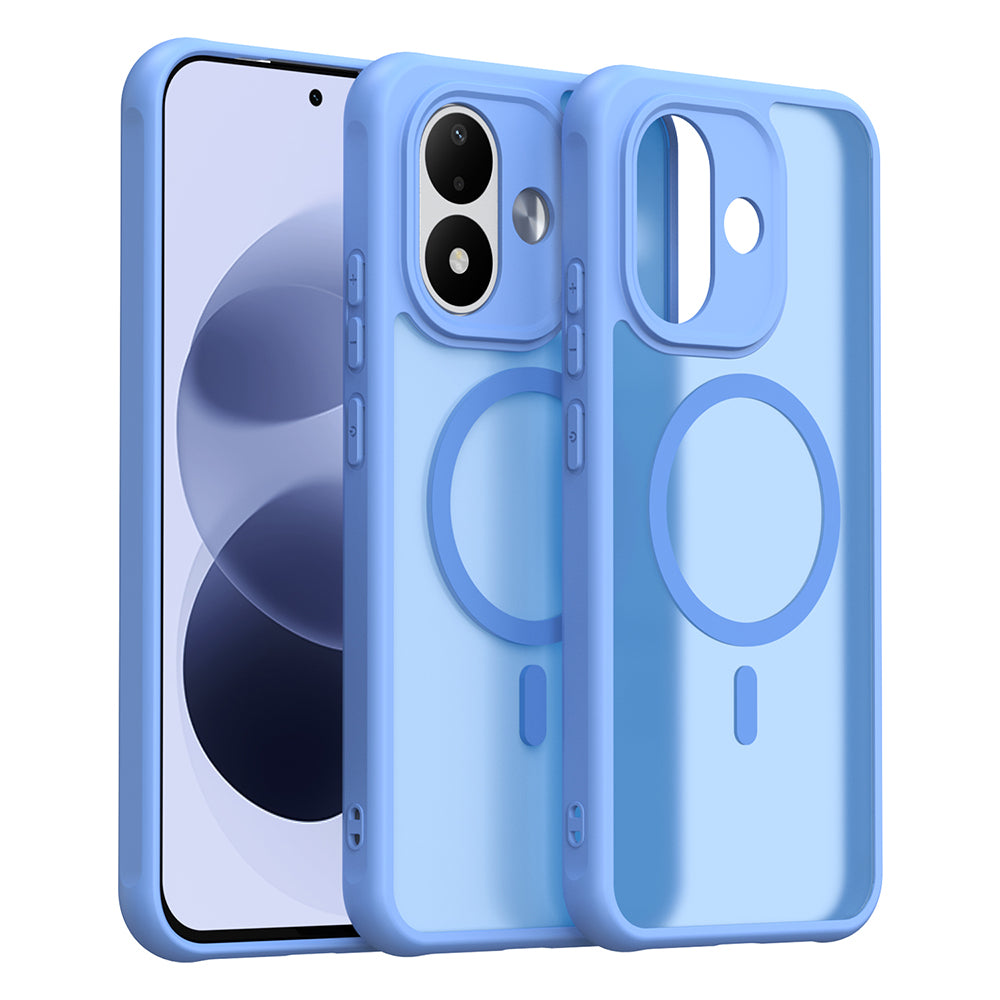 Husa MagSafe pentru Xiaomi Redmi Note 17 Pro, Techsuit, HaloFrost II, Albastra