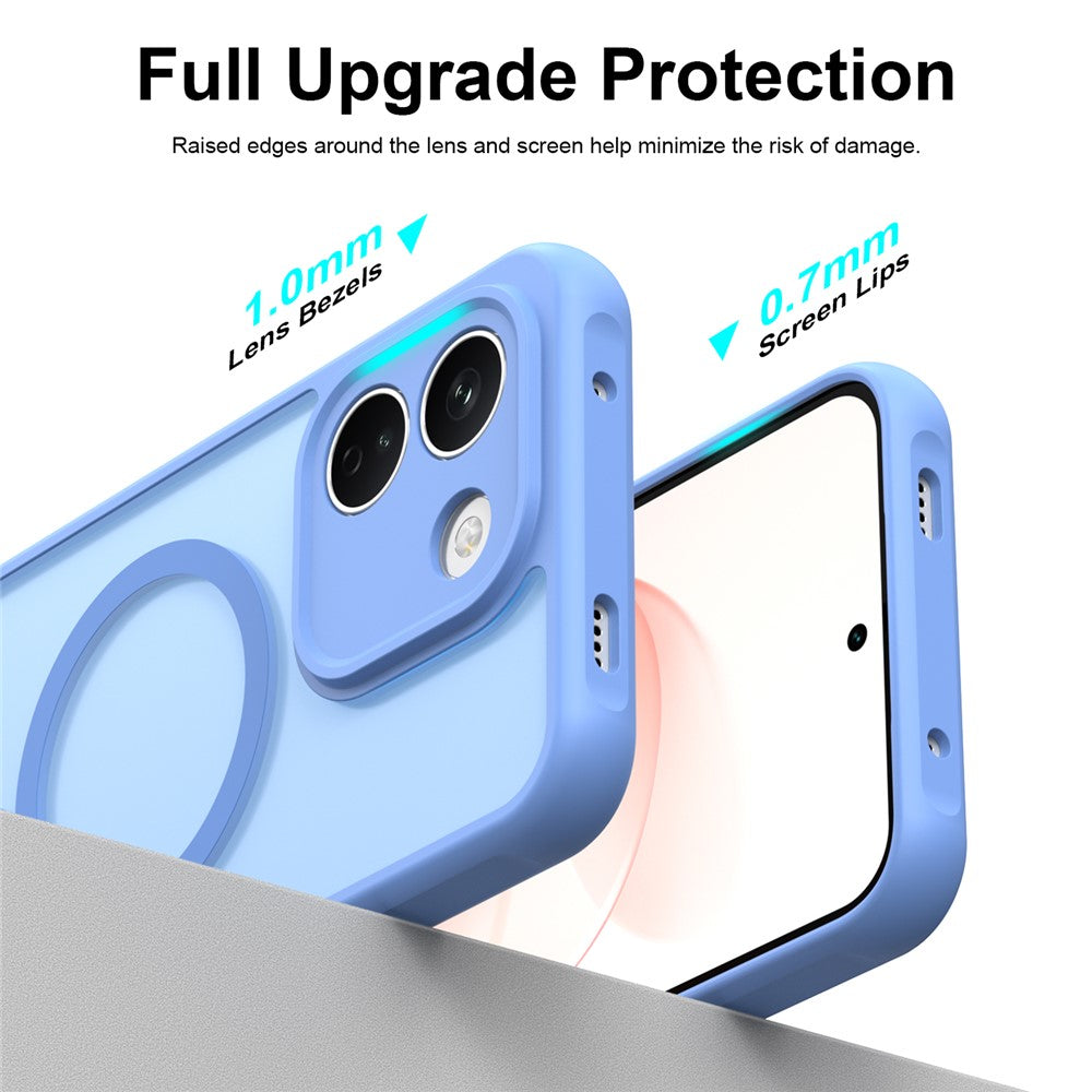Husa MagSafe pentru Xiaomi Redmi Note 17 Pro, Techsuit, HaloFrost II, Albastra