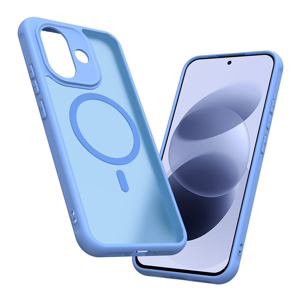 Husa MagSafe pentru Xiaomi Redmi Note 17 Pro, Techsuit, HaloFrost II, Albastra