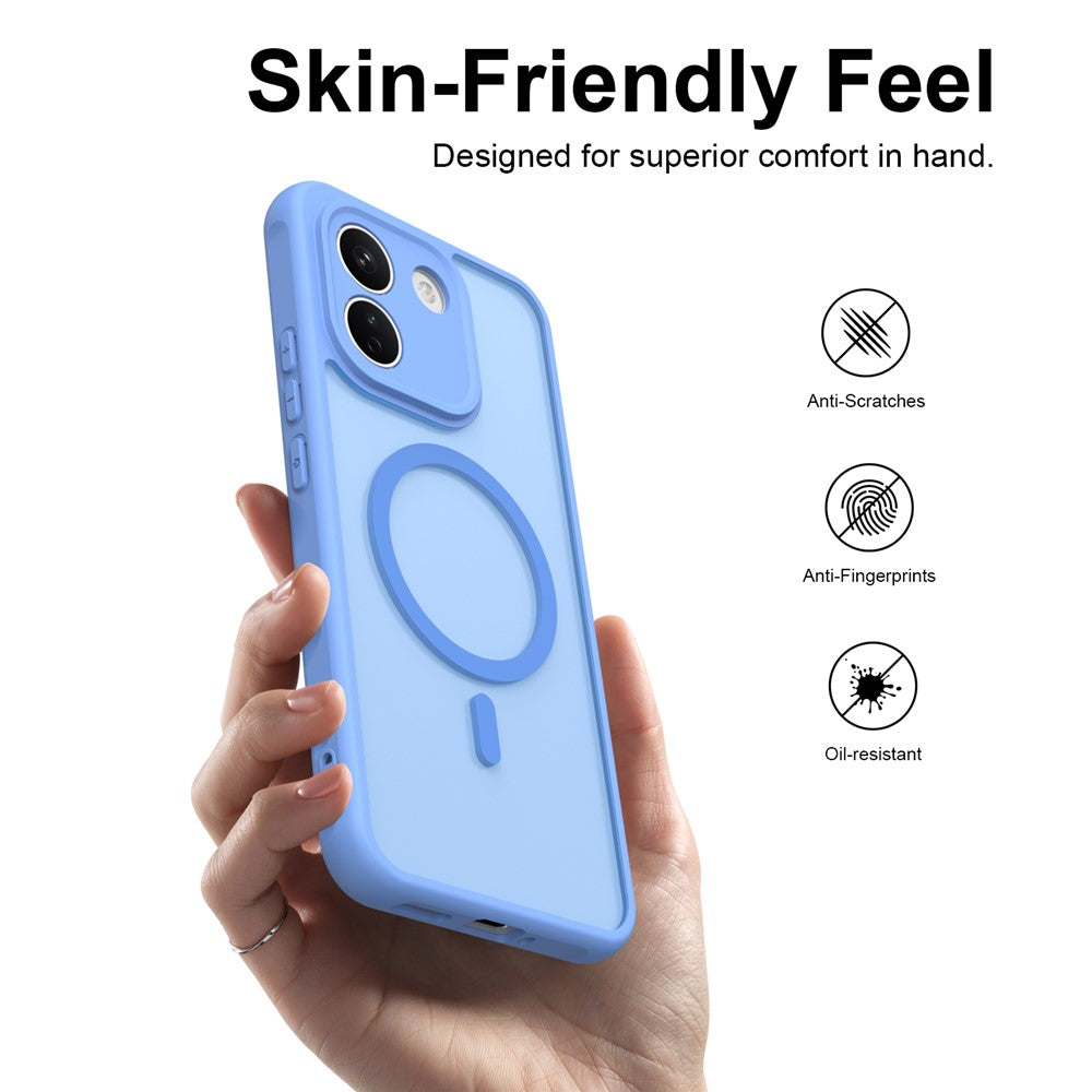 Husa MagSafe pentru Xiaomi Redmi Note 17 Pro, Techsuit, HaloFrost II, Albastra