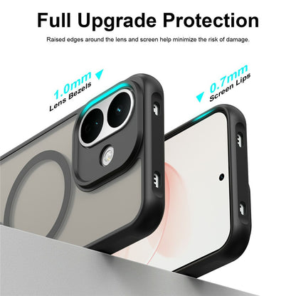 Husa MagSafe pentru Xiaomi Redmi Note 17 Pro, Techsuit, HaloFrost II, Neagra
