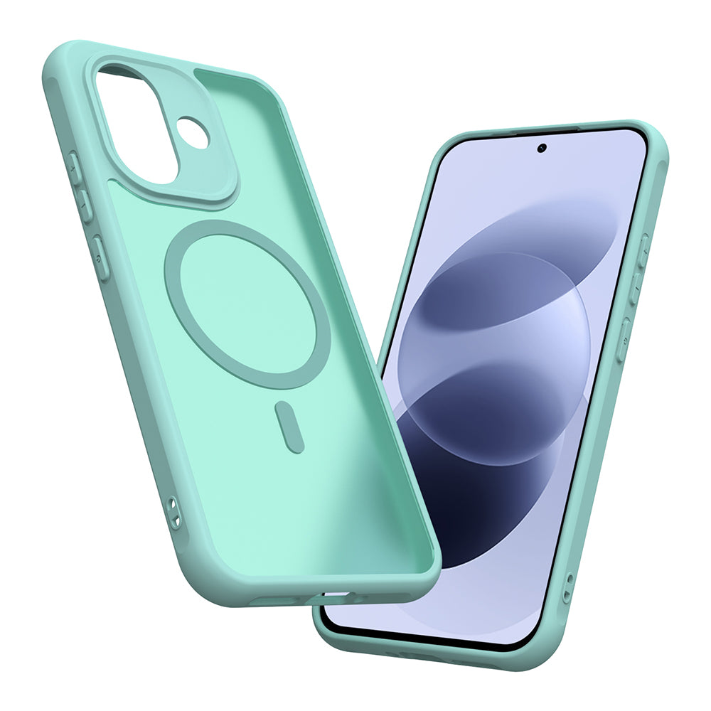 Husa MagSafe pentru Xiaomi Redmi Note 17 Pro, Techsuit, HaloFrost II, Verde Deschis