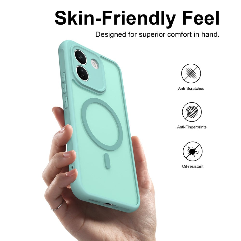 Husa MagSafe pentru Xiaomi Redmi Note 17 Pro, Techsuit, HaloFrost II, Verde Deschis