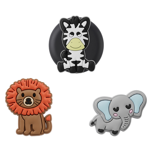 Husa OEM Zoo pentru Apple AirTag, Set 3 bucati, Multicolor