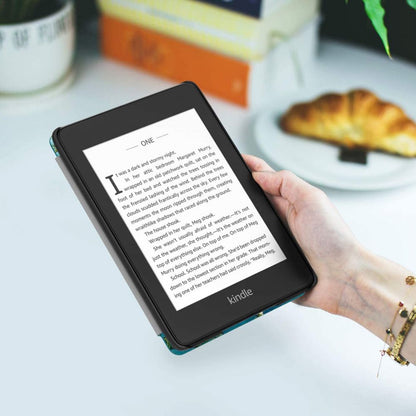 Husa pentru Amazon Kindle Paperwhite 5inch, Techsuit, SmartCover, Neagra