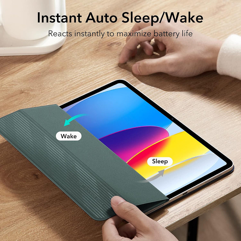 Husa pentru Apple iPad (2025) / (2022), ESR, Rebound, Verde Satinata